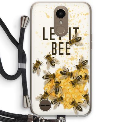 Let it bee: LG K10 (2017) Transparant Hoesje met koord