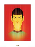 Kunstdruk Star Trek Beaming Spock 50th Anniversary 60x80cm - thumbnail