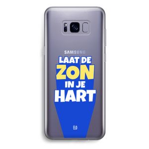 Laat de zon in je hart: Samsung Galaxy S8 Plus Transparant Hoesje