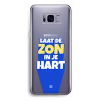 Laat de zon in je hart: Samsung Galaxy S8 Plus Transparant Hoesje