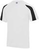 Just Cool JC003J Kids´ Contrast Cool T - Arctic White/Jet Black - 5/6 (S)