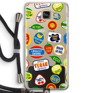 Fruitsticker: Samsung Galaxy A5 (2016) Transparant Hoesje met koord