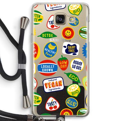 Fruitsticker: Samsung Galaxy A5 (2016) Transparant Hoesje met koord