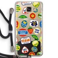Fruitsticker: Samsung Galaxy A5 (2016) Transparant Hoesje met koord