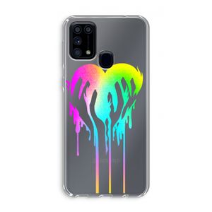 Hold My Heart: Samsung Galaxy M31 Transparant Hoesje