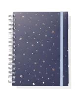 051 Notitieboek A5 Gelinieerd Sterren (blauw)