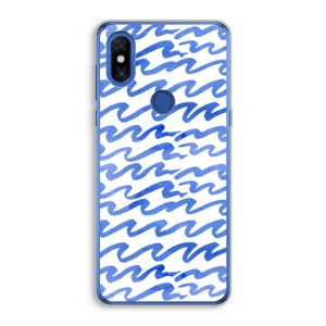 Blauwe golven: Xiaomi Mi Mix 3 Transparant Hoesje