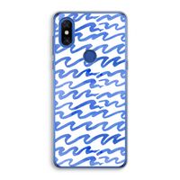 Blauwe golven: Xiaomi Mi Mix 3 Transparant Hoesje