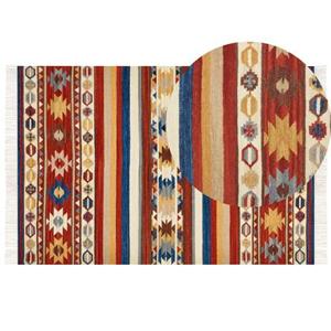 Beliani - JRARAT - Kelim vloerkleed - Multicolor - 200 x 300 cm - Wol