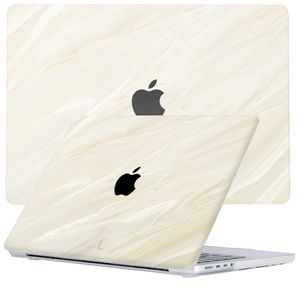 Lunso MacBook Pro 16 inch M1/M2 (2021-2023) cover hoes - case - Creamy Vibes