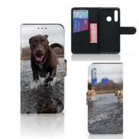 Huawei P Smart Plus (2019) Telefoonhoesje met Pasjes Honden Labrador - thumbnail