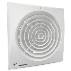 Badkamer/toilet Ventilator Soler & Palau Silent (300chz) - Ø 150mm - Met Timer + Vochtsensor