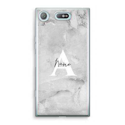 Ivory Marble: Sony Xperia XZ1 Compact Transparant Hoesje