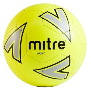 Mitre voetbal Impel polyurethaan geel/zilver/zwart
