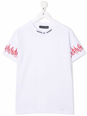 Vision Of Super Kids t-shirt à logo brodé - Blanc