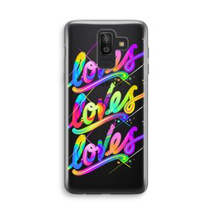 Loves: Samsung Galaxy J8 (2018) Transparant Hoesje