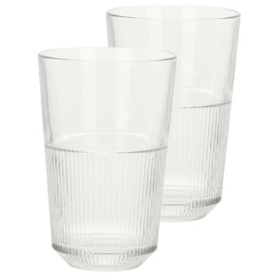 Excellent Houseware Whisky glazen - 8x - transparant - 360 ml