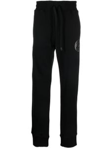 Versace Jeans Couture pantalon de jogging à logo imprimé - Noir