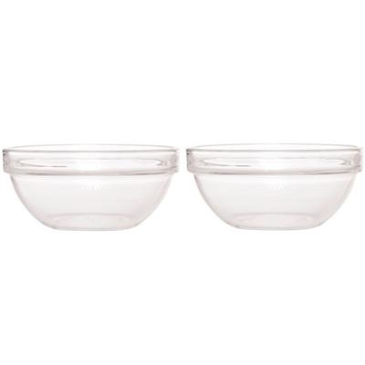 Luminarc Salade schaal/slakom van glas - 2x - Dia 29 cm - Schalen en kommen - Keuken accessoires