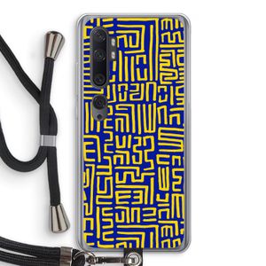 Majorelle Blue Print: Xiaomi Mi Note 10 Pro Transparant Hoesje met koord