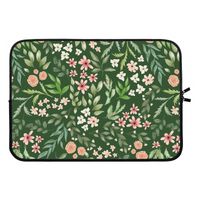 Botanical green sweet flower heaven: Laptop sleeve 13 inch