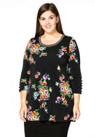 Yoek Tuniek flare ROSA | Zwart | Maat 50/52