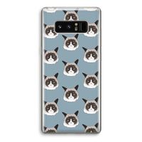 It's a Purrr Case: Samsung Galaxy Note 8 Transparant Hoesje