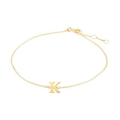 Minimalistische letter armband - 14K GOUD - Goud - K