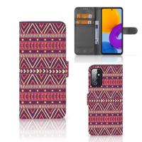 Samsung Galaxy M52 | Telefoon Hoesje | Aztec Paars | Portemonnee hoesje