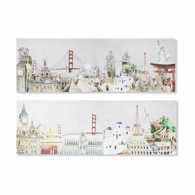 Schilderij DKD Home Decor (2 Stuks) (90 x 2 x 30 cm)
