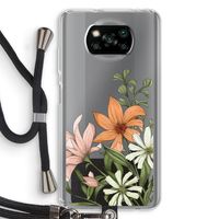 Floral bouquet: Xiaomi Poco X3 NFC Transparant Hoesje met koord