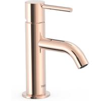 Wastafelkraan Tres Study | Opbouw | Mengkraan | Standaard model | 1-hendel | Rond | 24k Rose goud