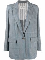 ETRO blazer à carreaux Prince de Galles - Bleu