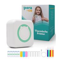 Pora&Co Mini Fotoprinter voor smartphone, groen - thumbnail