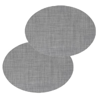 Placemat Maoli - 4x - ovaal - taupe - 48 x 35 cm - kunststof - onderlegger Placemat Maoli - 4x - ovaal - taupe - 48 x 35 cm - kunststof - onderlegger