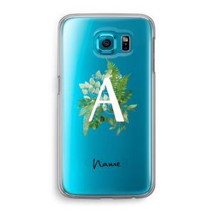 Green Brush: Samsung Galaxy S6 Transparant Hoesje