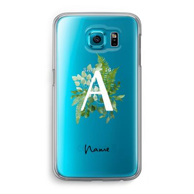 Green Brush: Samsung Galaxy S6 Transparant Hoesje