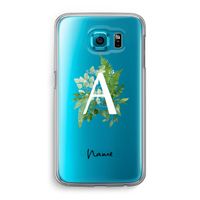 Green Brush: Samsung Galaxy S6 Transparant Hoesje