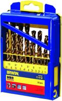 Irwin metaalborenset HSS titanium 19-delig