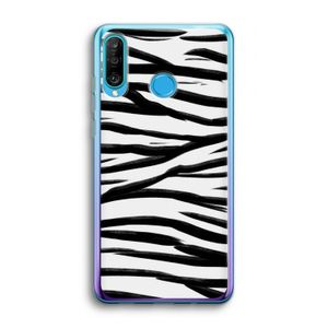 Zebra pattern: Huawei P30 Lite Transparant Hoesje