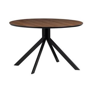 "WOOOD Exclusive Bruno Eettafel  - Ø 120 cm - Walnoot "