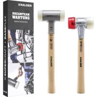 Halder Aktionsbox Dreamteam 3366s001 Hamerset Terugslagvrij 1100 g 130 mm 2 stuk(s)