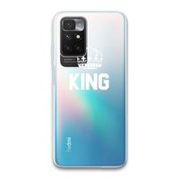 King zwart: Xiaomi Redmi 10 Transparant Hoesje