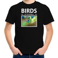 Kolibries vogel t-shirt met dieren foto birds of the world zwart voor kinderen XL (158-164)  - - thumbnail