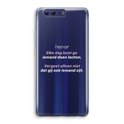 gij zijt ook iemand: Honor 9 Transparant Hoesje