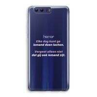 gij zijt ook iemand: Honor 9 Transparant Hoesje