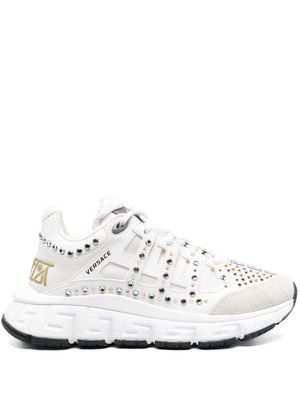 Versace baskets Trigreca à semelle épaisse - Blanc