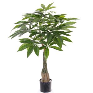 Kunstplant watercacao - groen - pachira boom - 90 cm - kantoor/huis