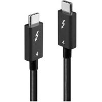Lindy 31120 Thunderbolt-kabel 1 m 40 Gbit/s Zwart