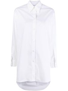 MM6 Maison Margiela chemise en coton à découpes - Blanc